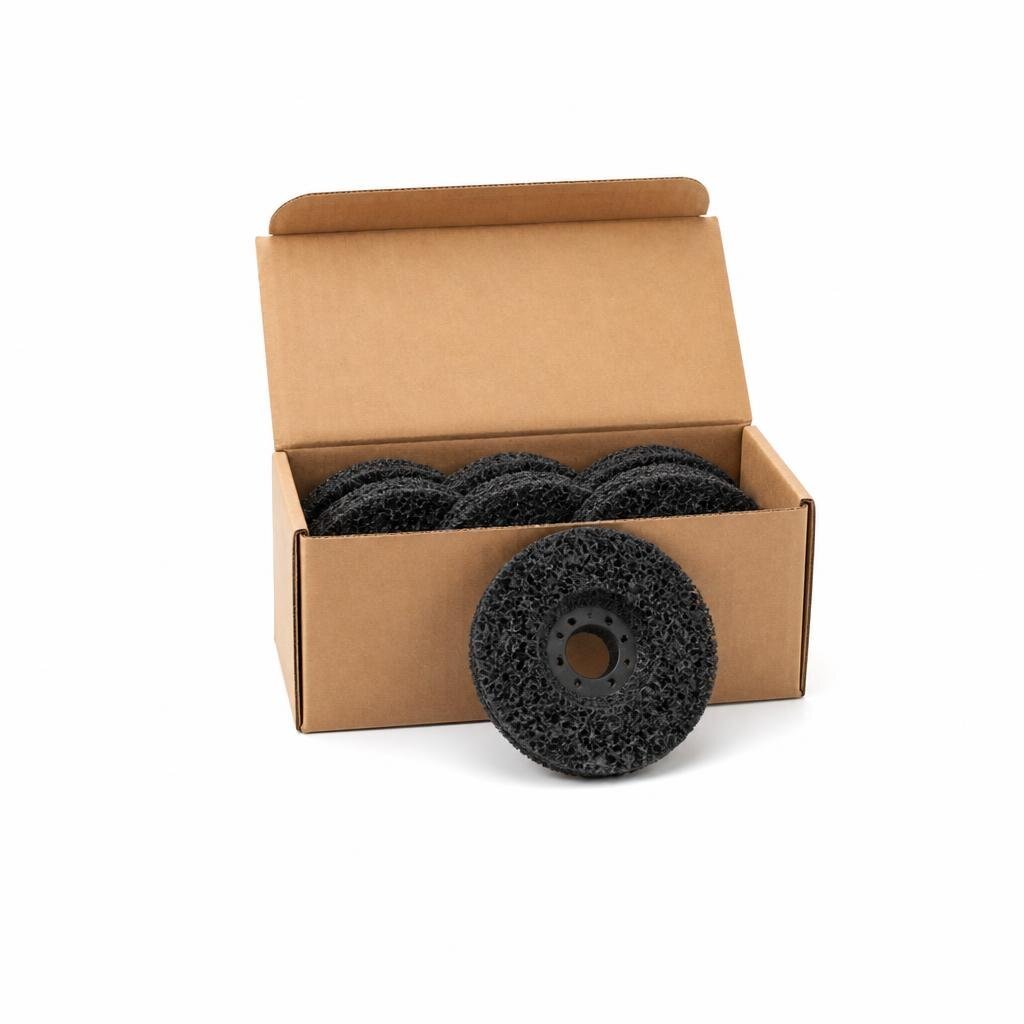 E-MAX SALI 4" BLACK DISC STRIPPING WHEEL (5PCS/BOX)(100PCS/CTN)