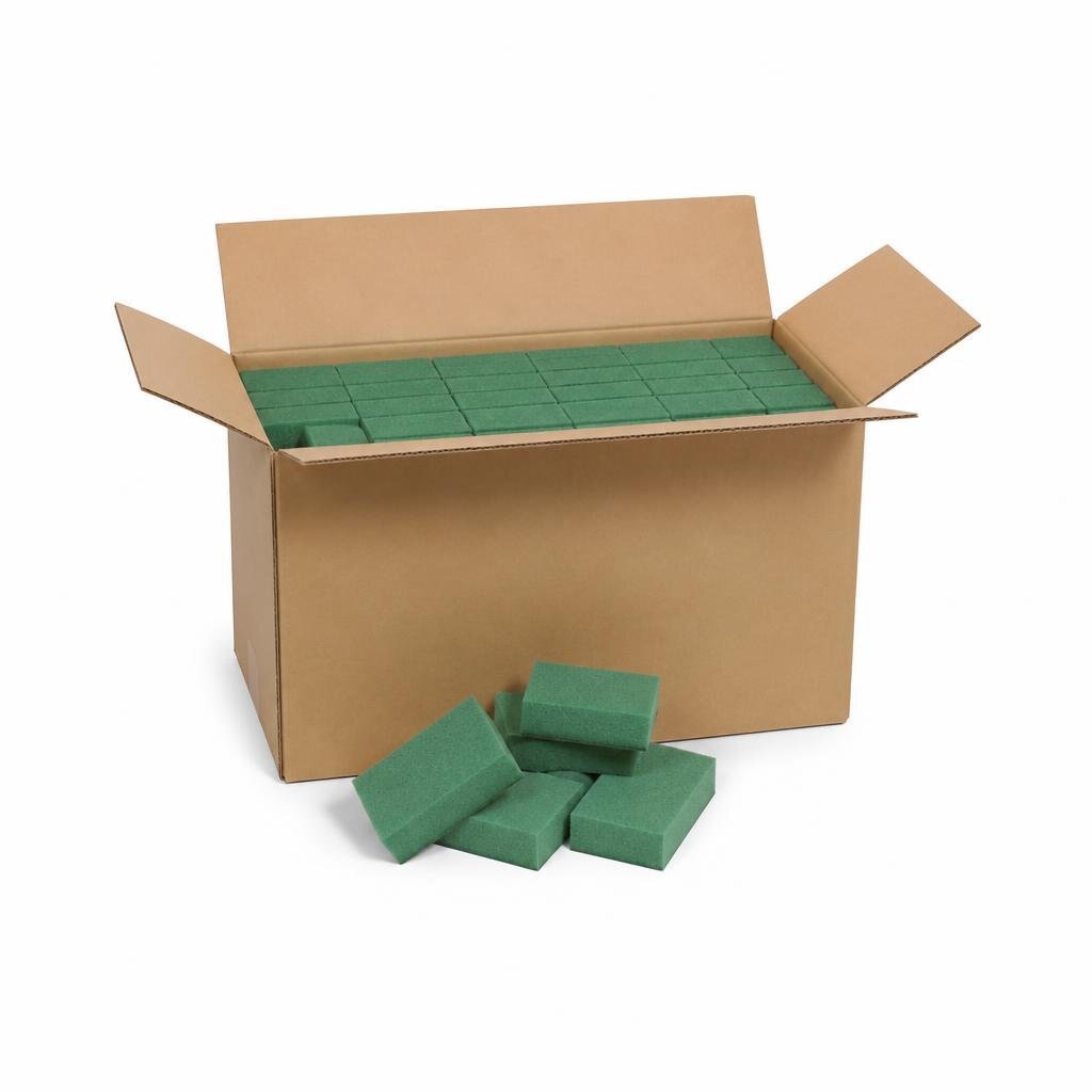ROZE HALAZ RZ28-2001 (180#) GREEN COLOUR FOAM BLOCK (250PCS/CTN)