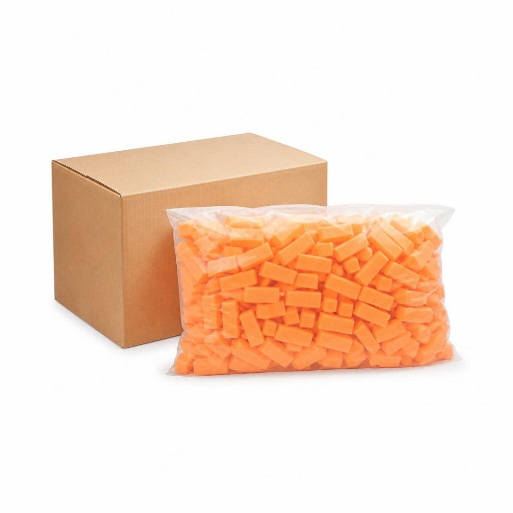 ROZE HALAZ RZ28-2002 (60#) ORANGE COLOUR FOAM BLOCK (250PCS/CTN)