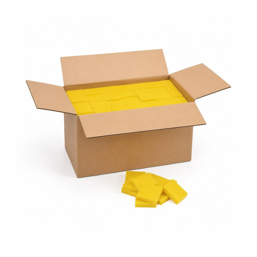 ROZE HALAZ RZ28-2003 (100#) YELLOW COLOUR FOAM BLOCK (250PCS/CTN)