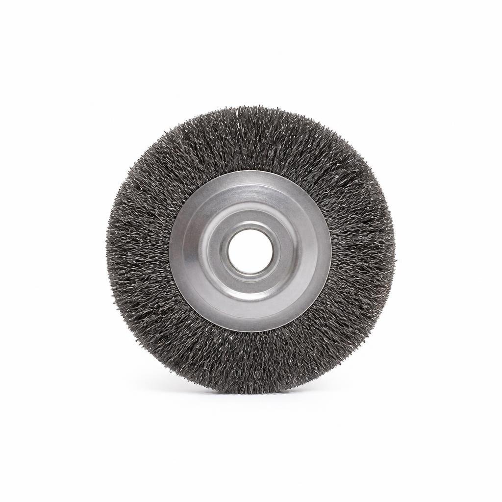 SOBAR 8" X 25MM CARBON STEEL WHEEL BRUSH