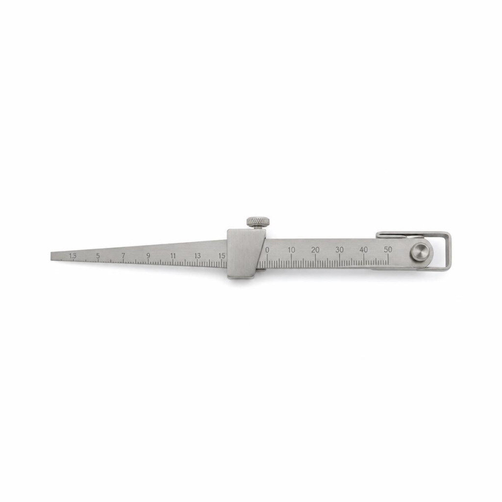SHINWA 62612 1-15MM TAPER GAUGE WITH RULER & CLIP