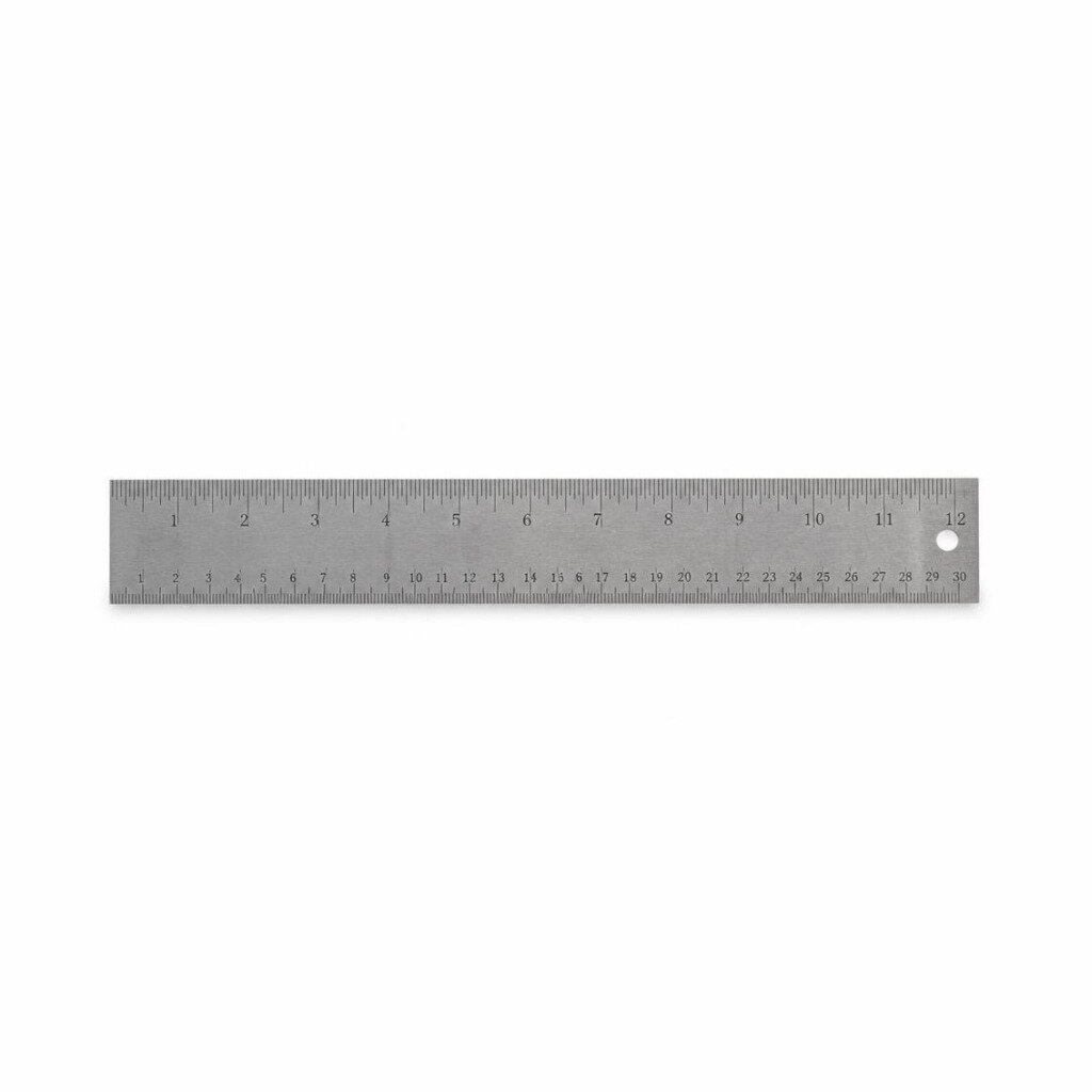 NIETZ 12" ENGINEERS STEEL RULER - 548-15-012