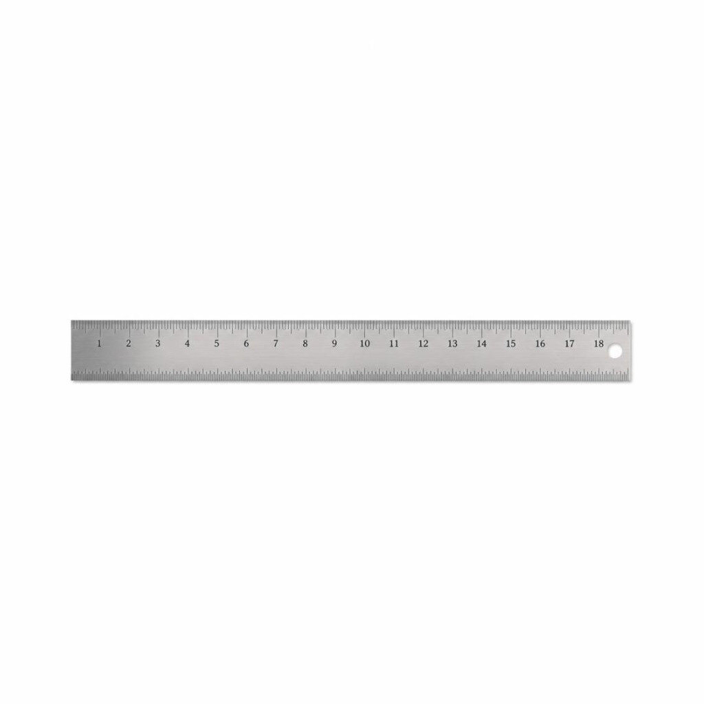 NIETZ 18" ENGINEERS STEEL RULER - 548-15-018