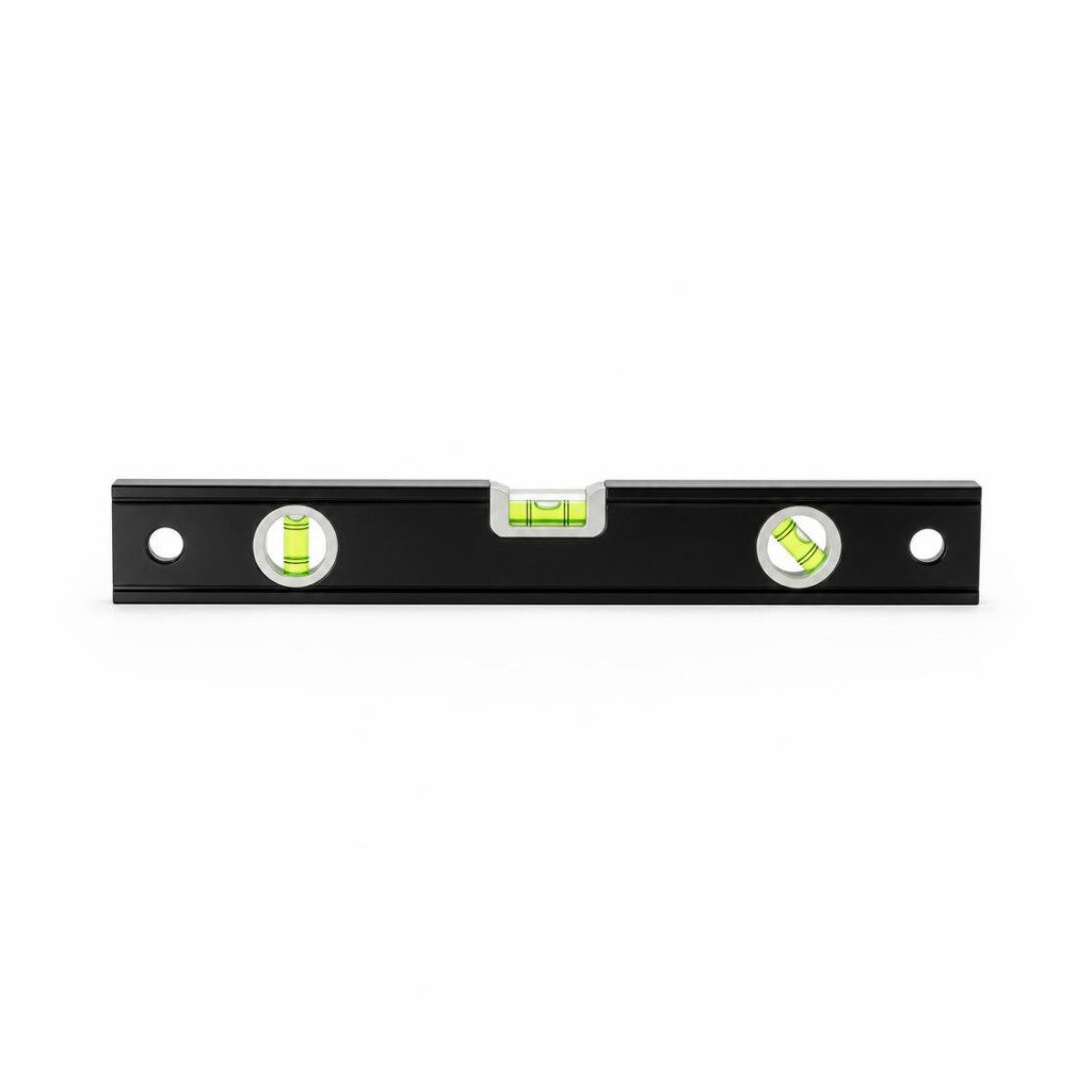 ROBINSON 12" ALUMINIUM MAGNETIC SPIRIT LEVEL (BLACK)