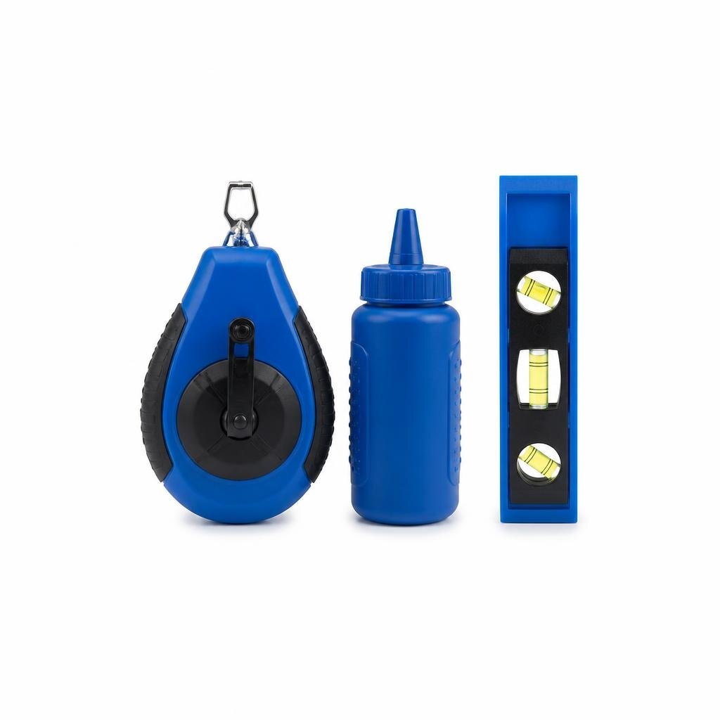 STANLEY STHT47443-8 30M/100FT BLUE CHALK LINE AND LEVEL SET