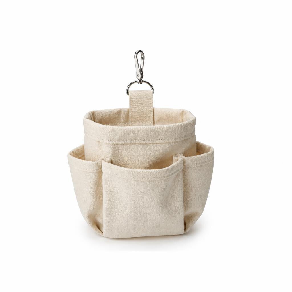 3T CANVAS NAIL BAG WITH CLIP