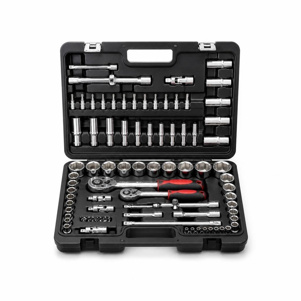E-MAX 1/4"DR. & 1/2"DR. 85PCS TOOL BOX SET