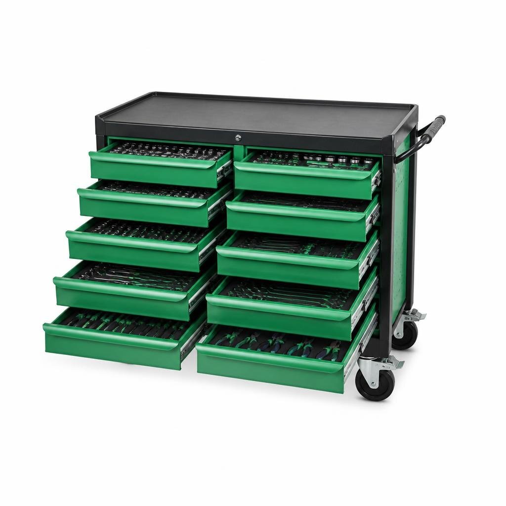 TOPTUL 227PCS DRAWER TOOL TROLLEY SET