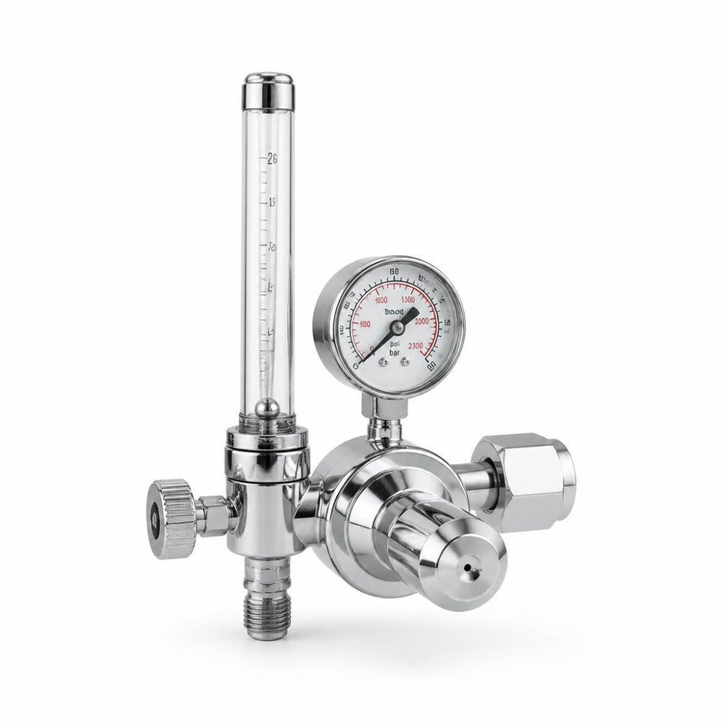 ACEWELD AR FLOWMETER REGULATOR (CHROME)