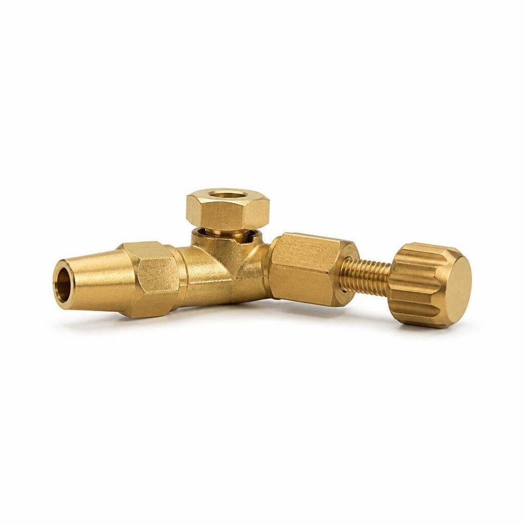 BRASS NIPPER & NUT - ACETYLENE