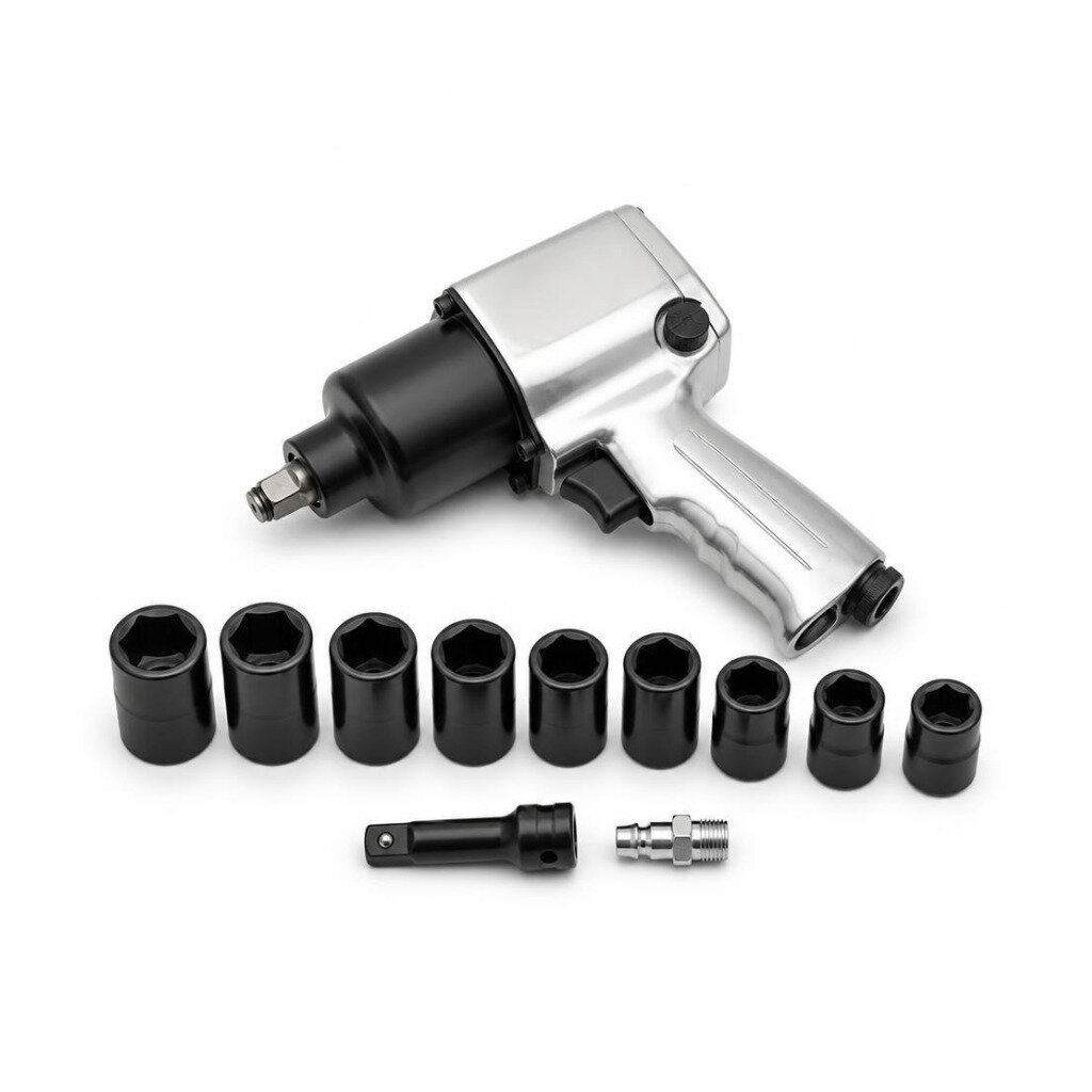 ZHIWEI 1/2"DR. AIR WRENCH C/W SOCKET SET