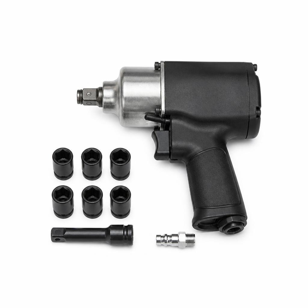QUASA ZDI-0504K 1/2" AIR IMPACT WRENCH SET