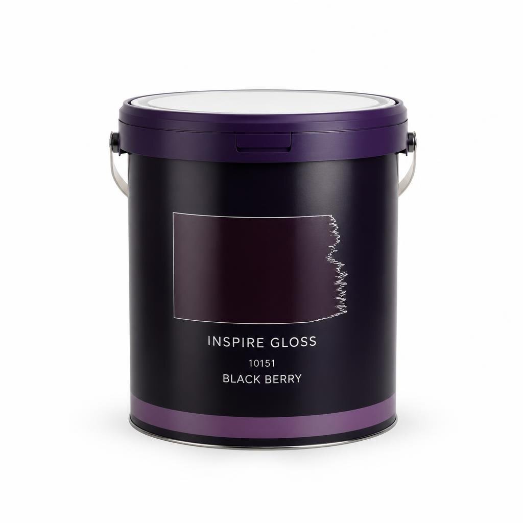 DULUX 5L INSPIRE GLOSS - 10151 BLACK BERRY