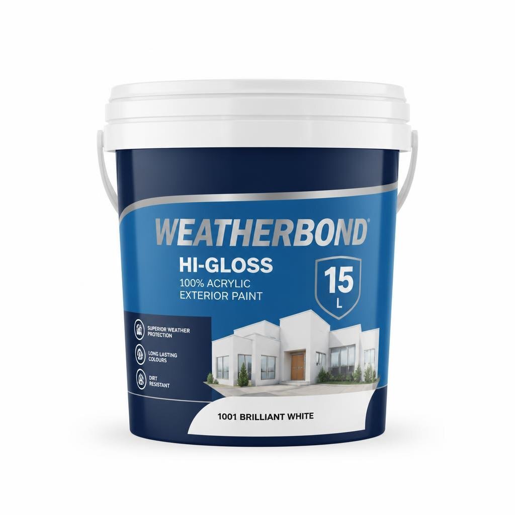 NIPPON 15L WEATHERBOND HI-GLOSS 1001 BRILLIANT WHITE
