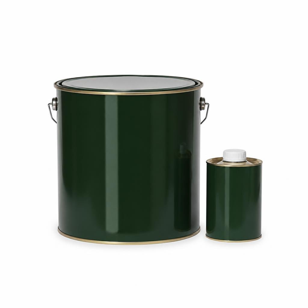 NIPPON 5L EA-9 FINISH+HARDENER - 1458 DARK GREEN