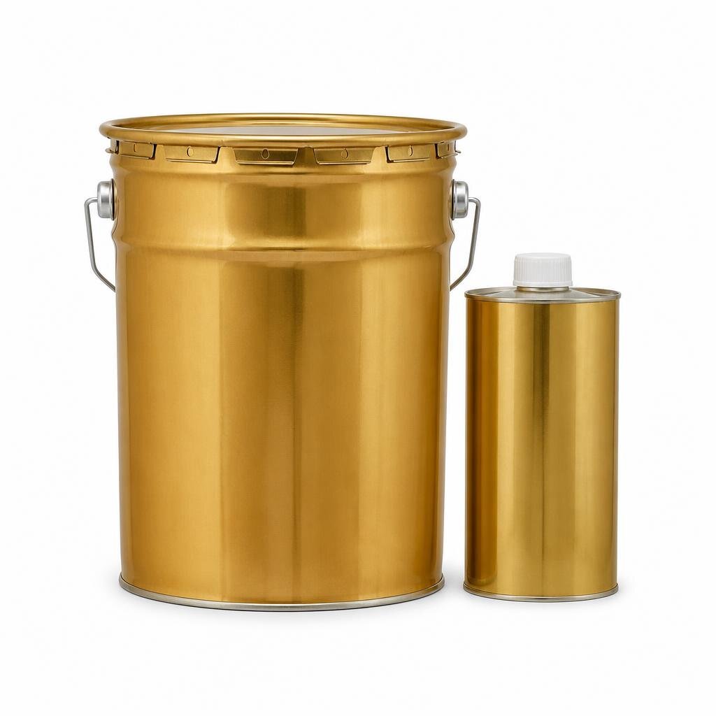 B.I. CARE 5L 4:1 EPOXY FINISH 0455 GOLDEN YELLOW/6622 BRIGHT GOLD WITH HARDERNER