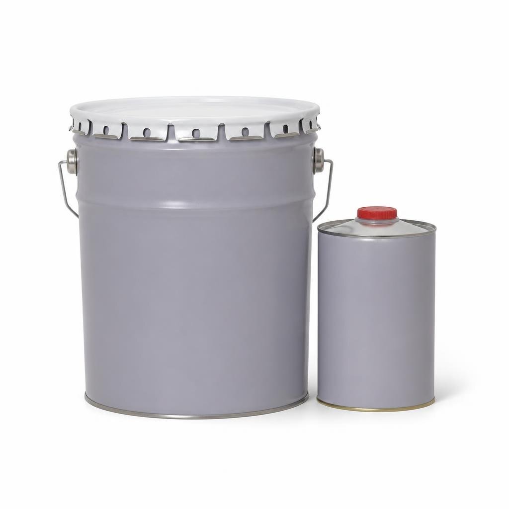 B.I. CARE 5L 4:1 EPOXY FINISH 1457 MISTY GREY WITH HARDERNER