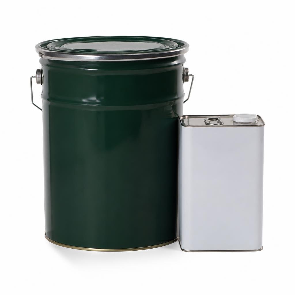 B.I. CARE 5L 4:1 EPOXY FINISH 1458 DARK GREEN WITH HARDERNER