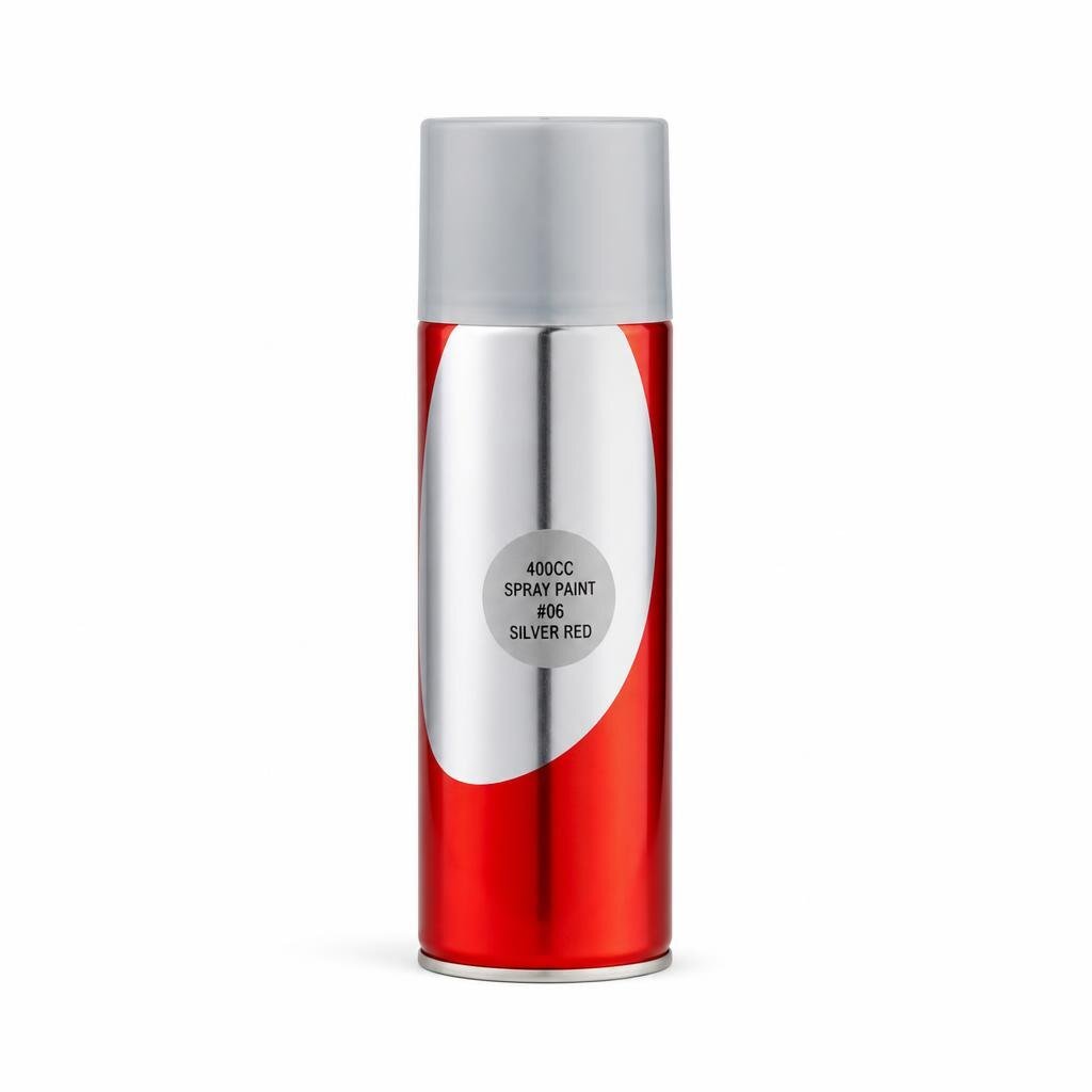 BOSNY 400CC SPRAY PAINT #06 SILVER RED