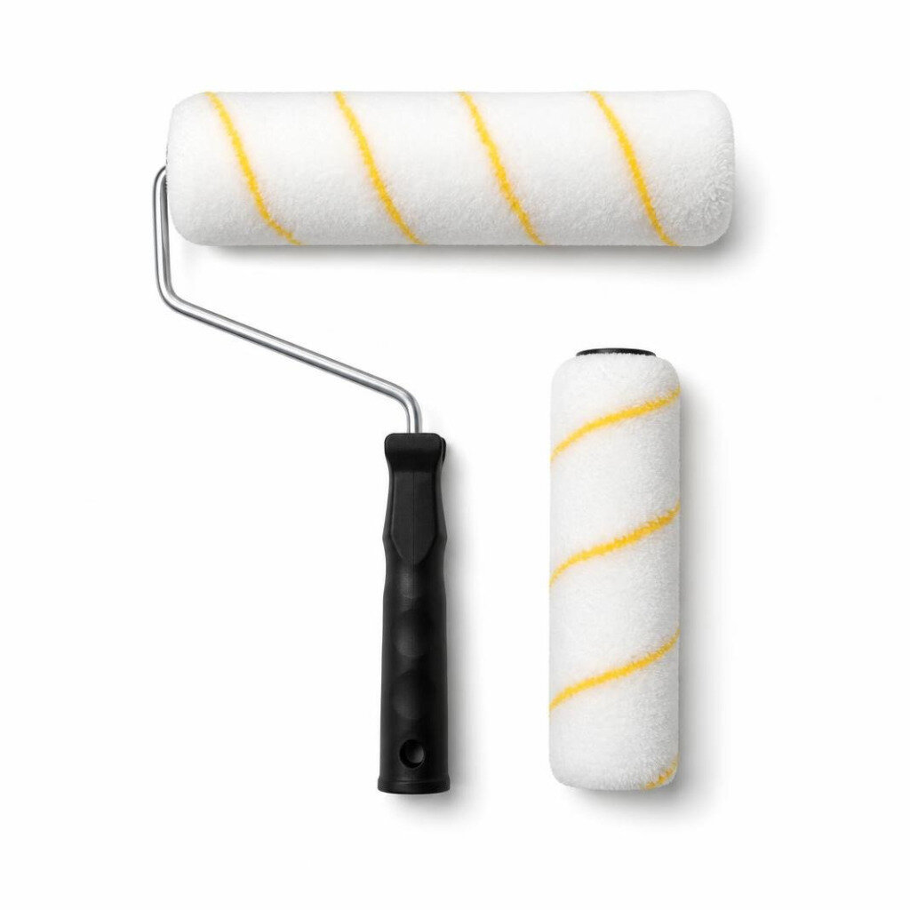 DELON 6" YELLOW LINE PAINT ROLLER SET