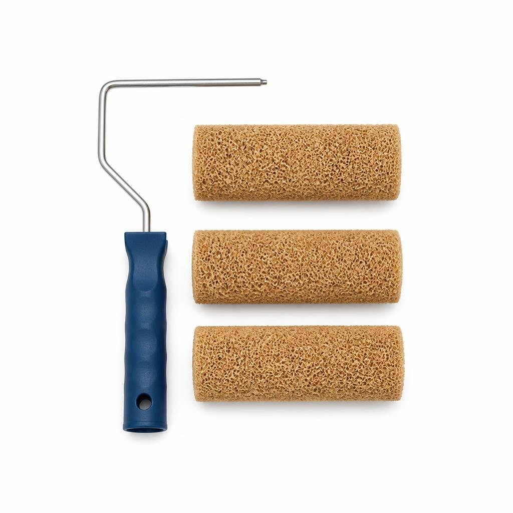 SUZUKA 7" STRATO LINNEN TEXTURE ROLLER SET (SPONGE)