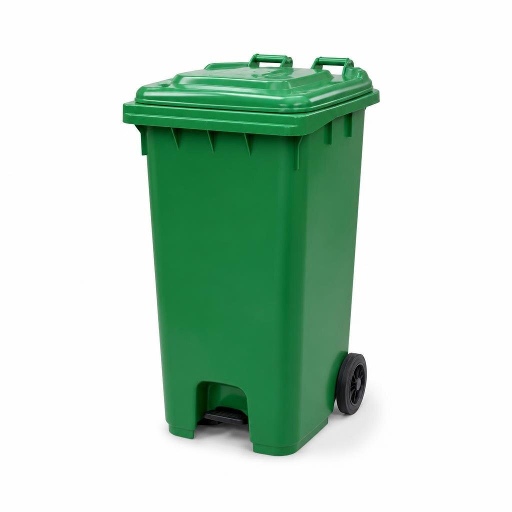 120L DUSTBIN WITH WHEEL & PEDAL