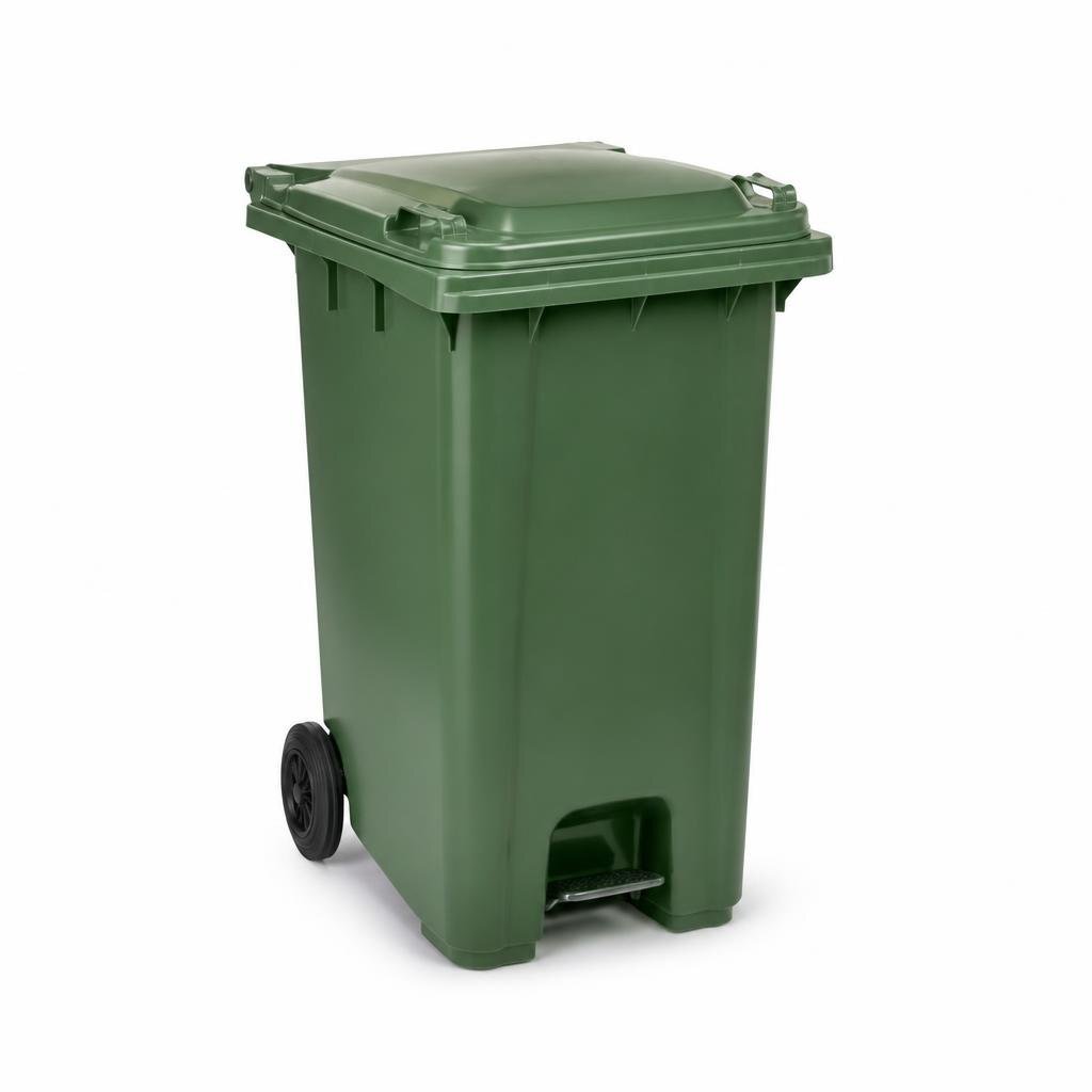 240L DUSTBIN WITH WHEEL & PEDAL