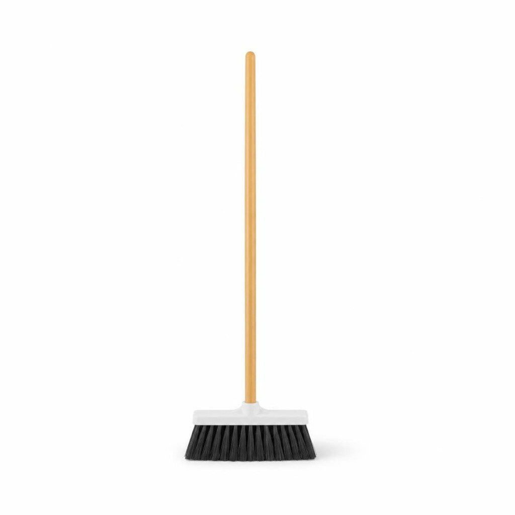 PCN 2828-WS PLASTIC HARD BROOM WITH WOODEN HANDLE