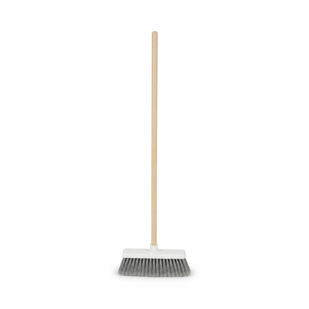PCN 2929-WS PLASTIC SOFT BROOM WITH WOODEN HANDLE