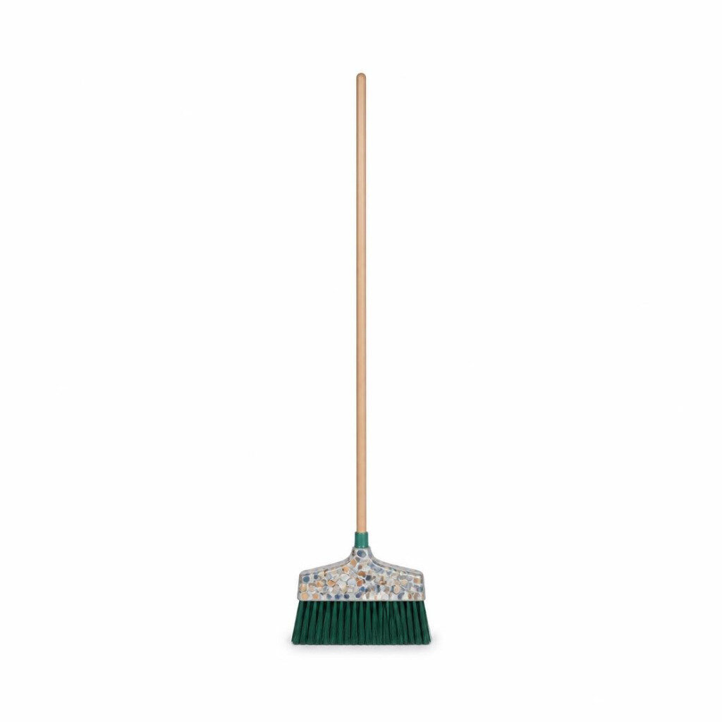 RAYACO 820 MOSAIC BROOM WITH WOODEN HANDLE