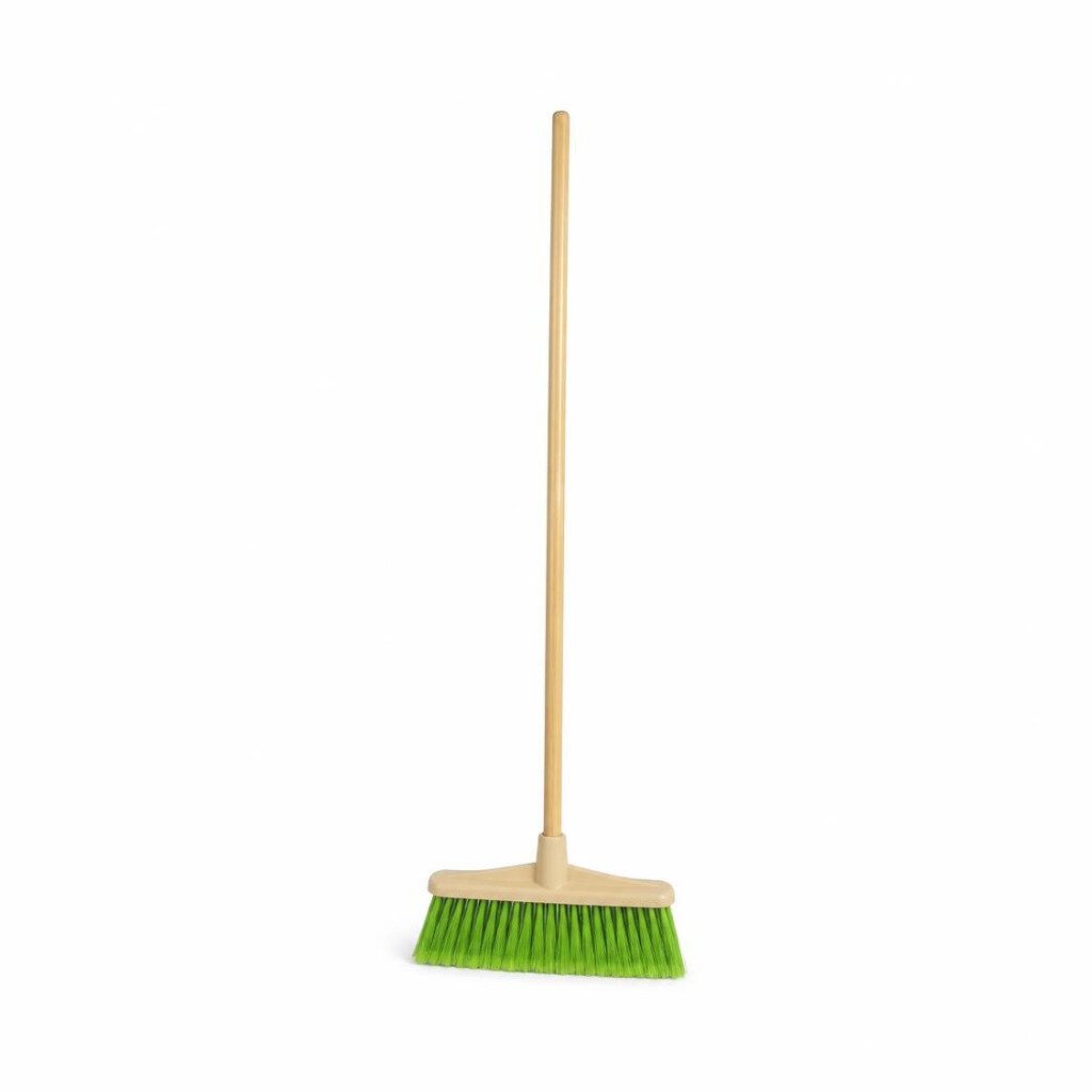 RAYACO 2026 NYLON BROOM WITH WOODEN HANDLE