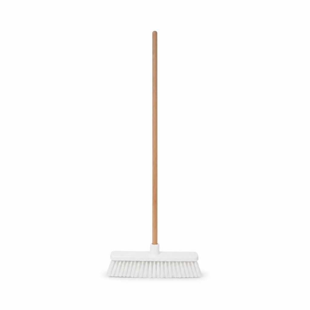 PCN 4401-WS PLASTIC HARD BROOM WITH WOODEN HANDLE