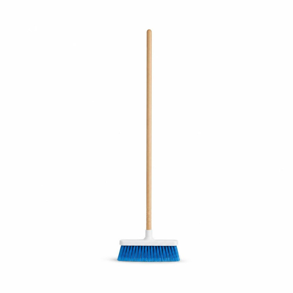 RAYACO 718 NYLON BATH BROOM WITH WOODEN HANDLE
