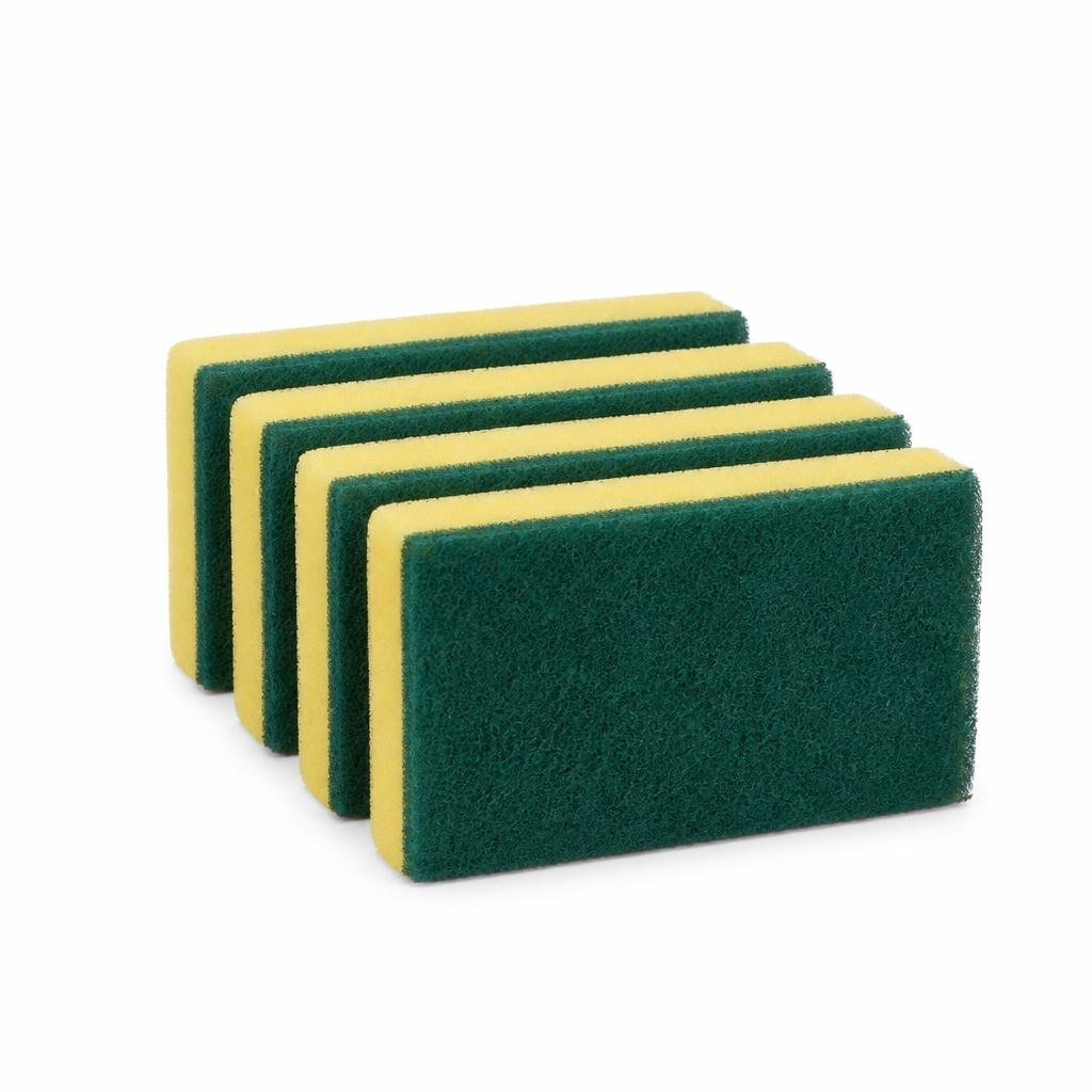 PCN 1306/4 1M 4PCS SCOURING PAD W/SPONGE