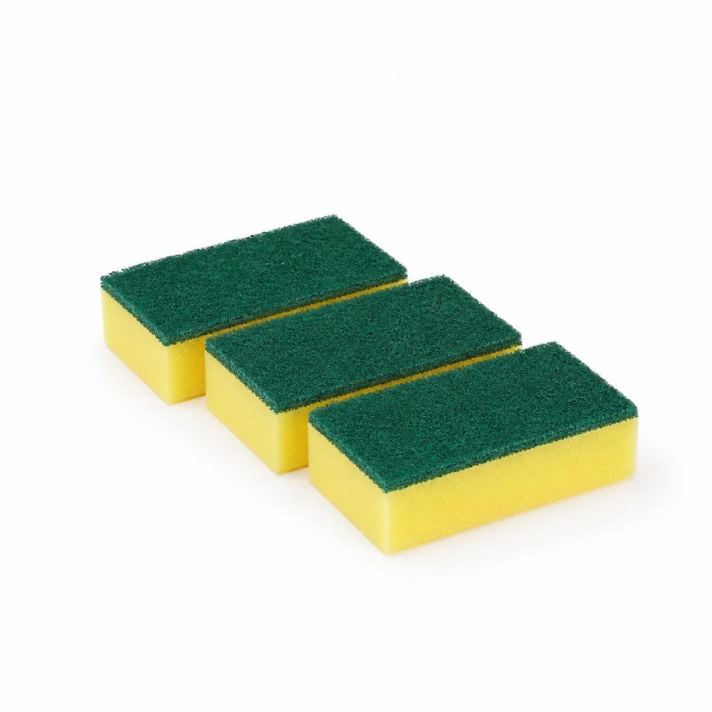 3PCS SPONGE W/SCOURING