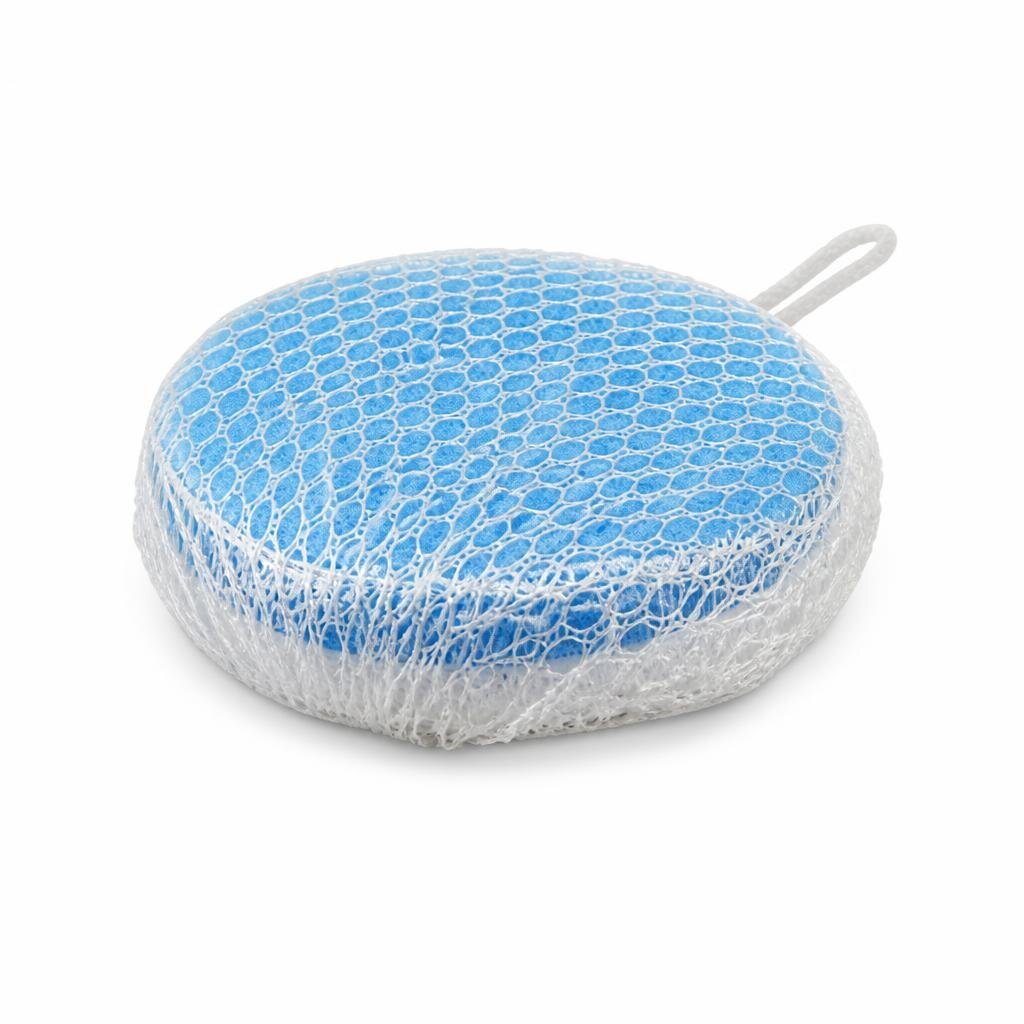377 ROUND CLEANSING NET WITH SPONGE