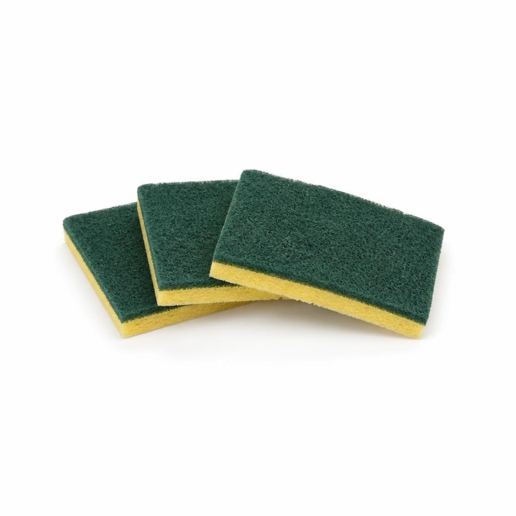UNI 1101G 3PCS GREEN PAD WITH SPONGE