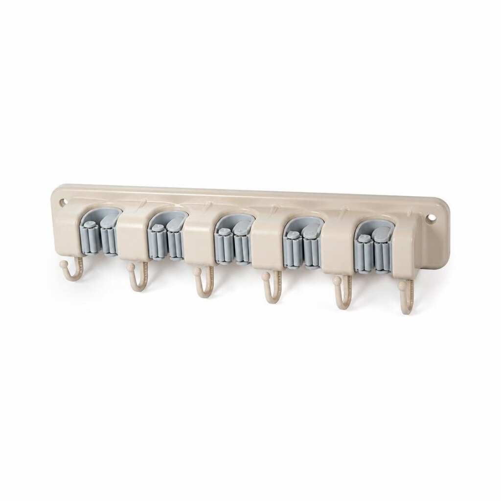 DOUBLE COLOR MOP HANGERS WITH HOOK - BEIGE