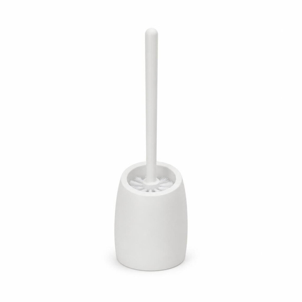 CREATIVE SILICON TOILET BOWL BRUSH - HOLDER-WHITE