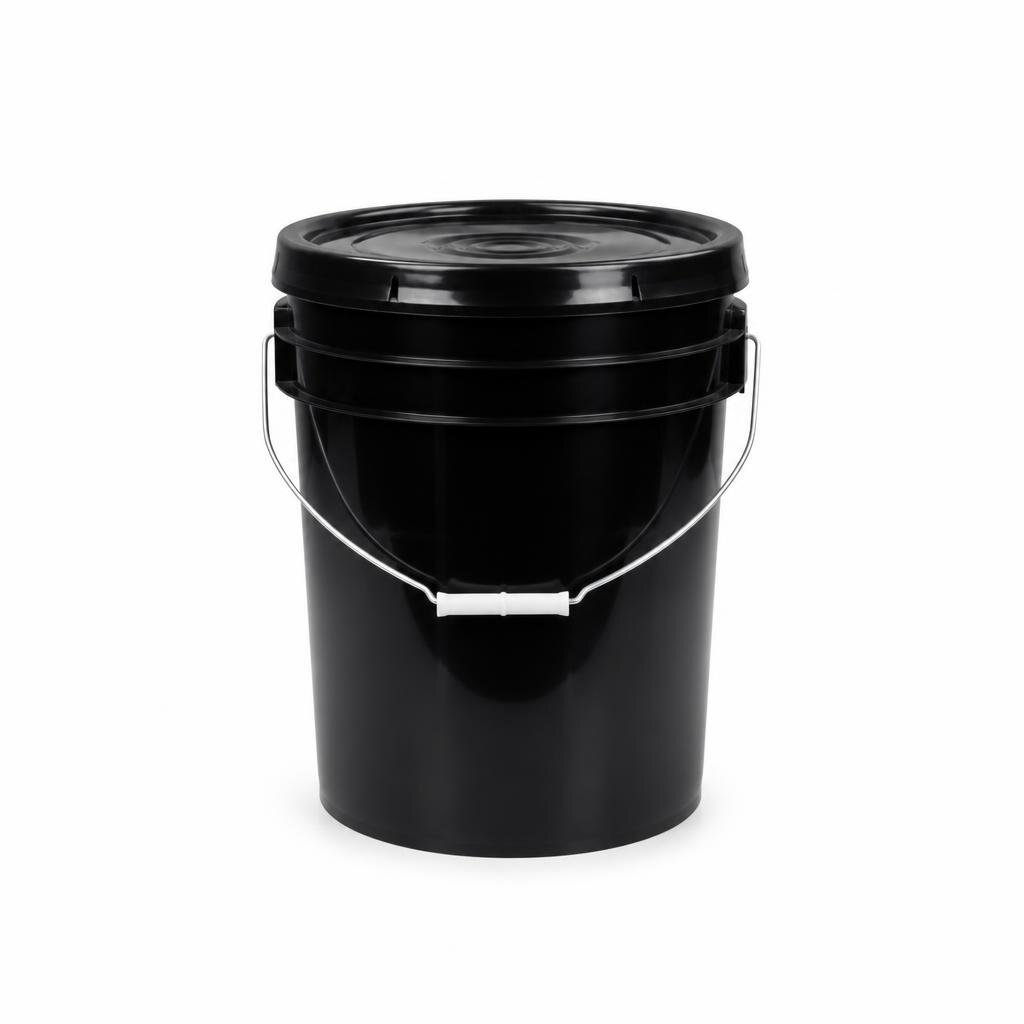 CSK-4018 18GAL BLACK PAIL W/COVER