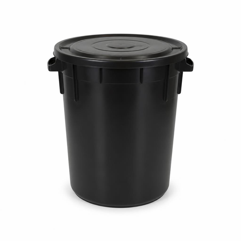 CSK-4024 24GAL BLACK PAIL W/COVER