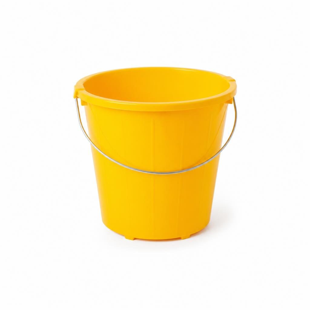 POWER CEMENT PAIL YELLOW - SMALL