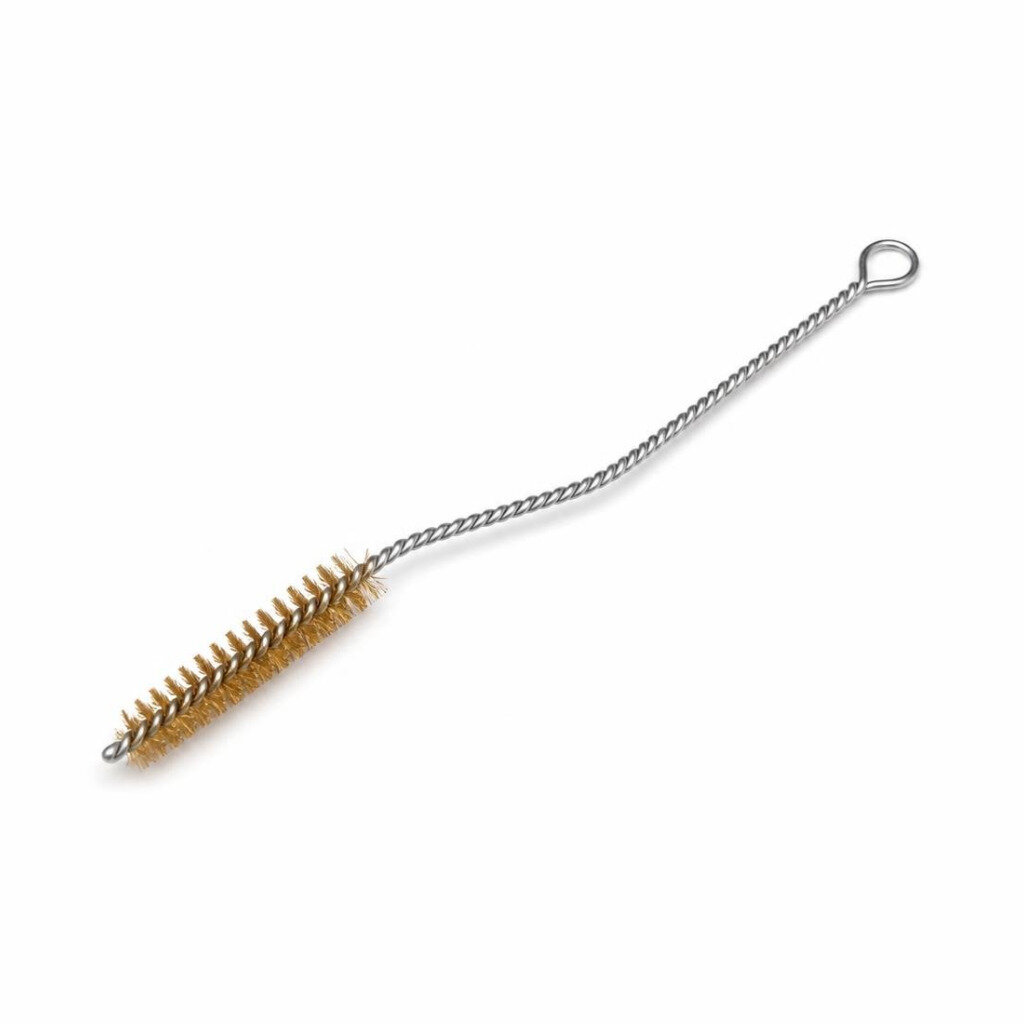 ROBINSON 22CM BENT WIRE CLEANING BRUSH - BRASS