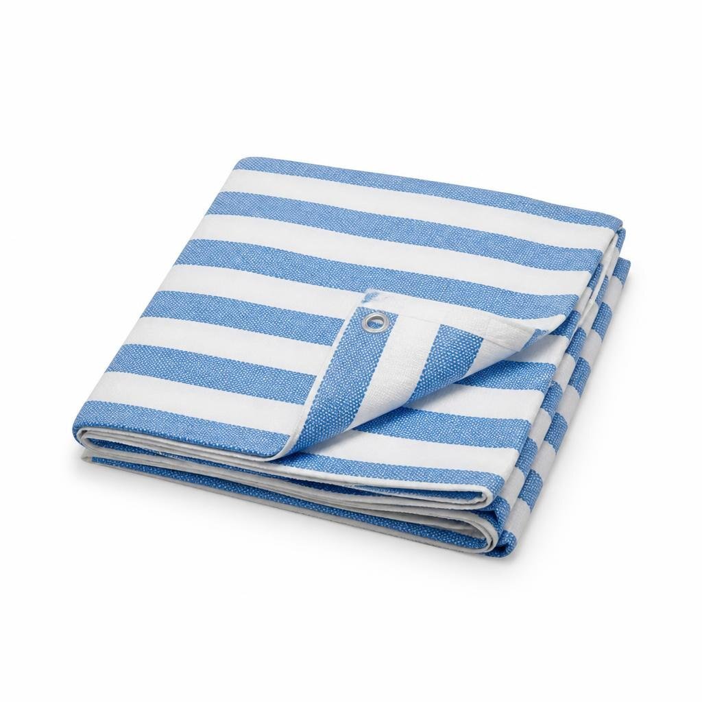 BWC 07X10 BLUE & WHITE CANVAS
