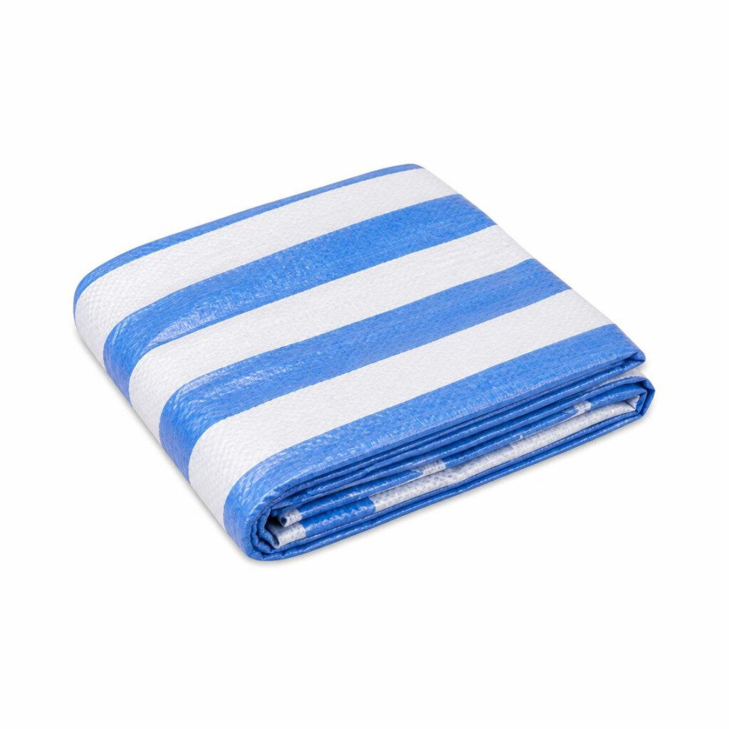 BWC 6 X 30FT BLUE & WHITE CANVAS (PKT PACKING)