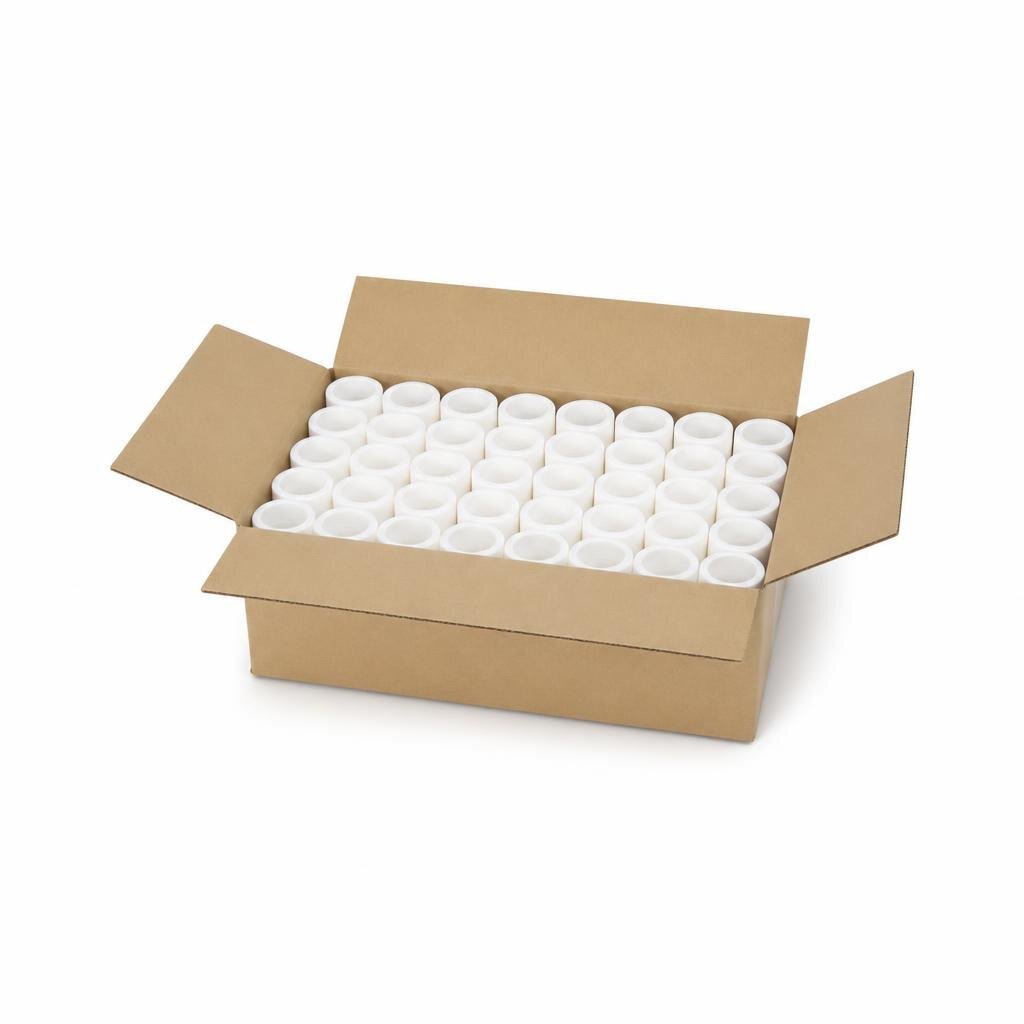 VIP 1915BL 19MM X 15M SEALING TAPE - WHITE TAPE (50PCS/BOX,500PCS/CTN)