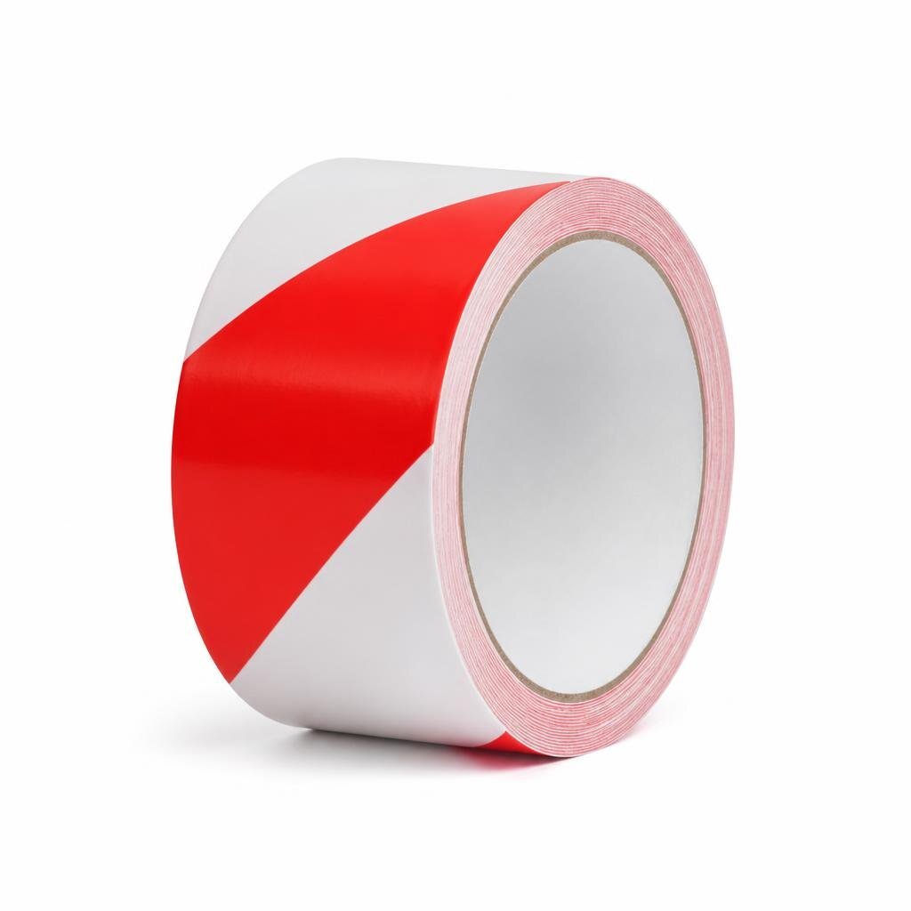 48MM X 30Y FLOOR MARKING TAPE - RED/WHITE