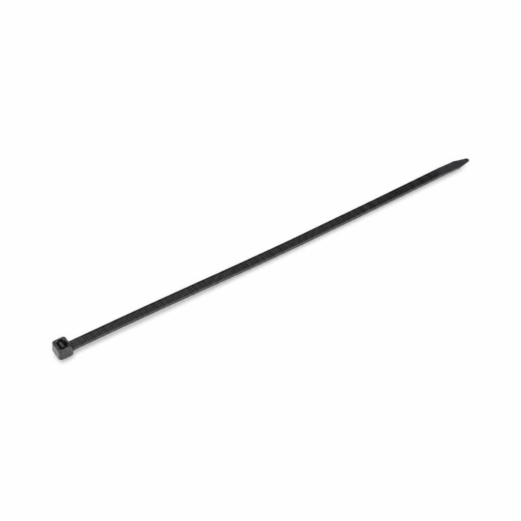 12"300MM X 7.6MM CABLE TIE - BLACK