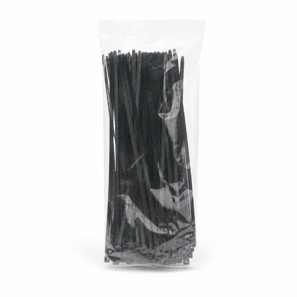 16"400MM X 4.8MM CABLE TIE - BLACK (100PCS/PKT)